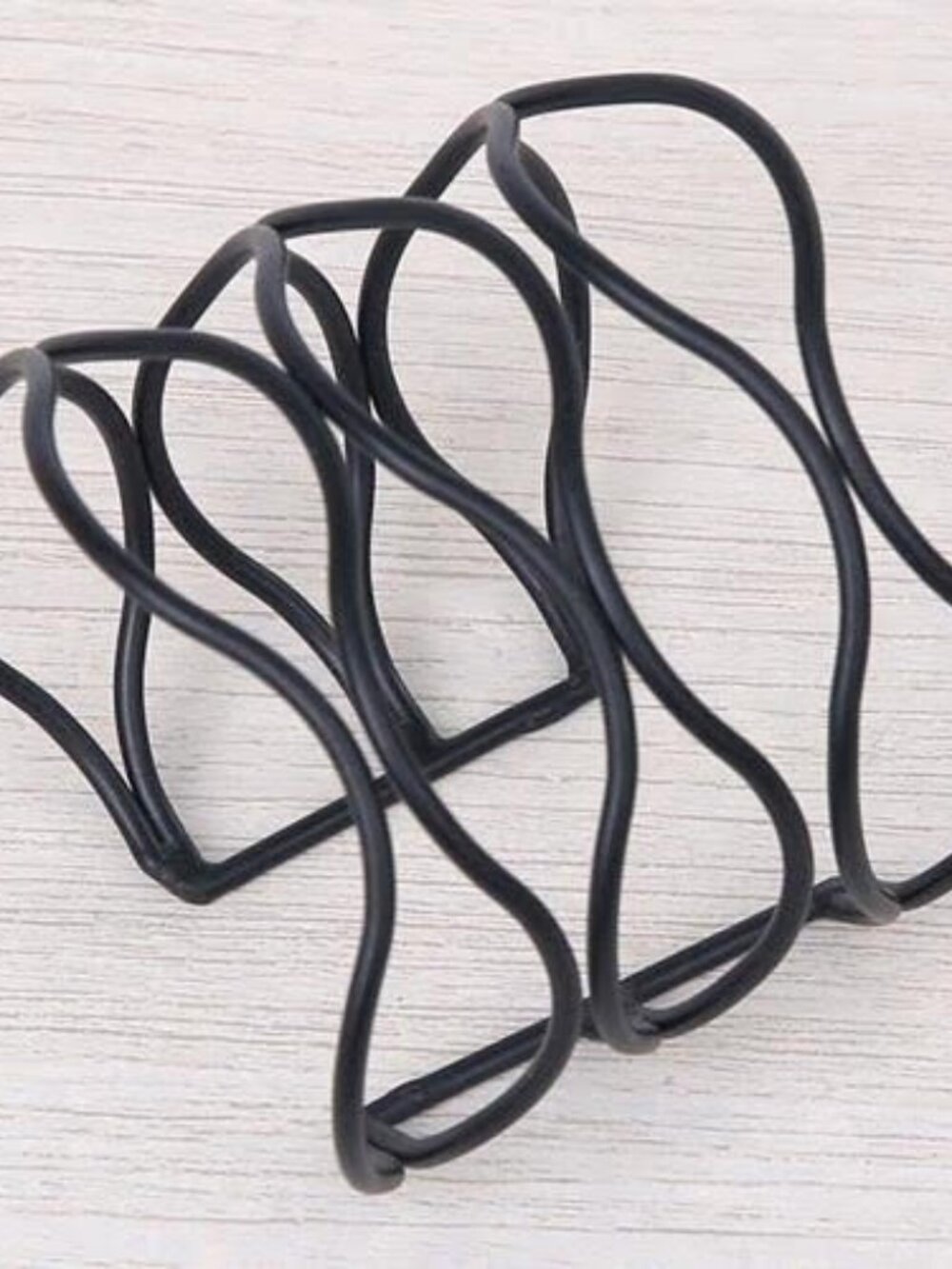 Wave Black Cuff Bracelet